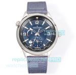 V+Factory Swiss Replica Jaeger LeCoultre Polaris Geographic 42mm Blue Face Watch 